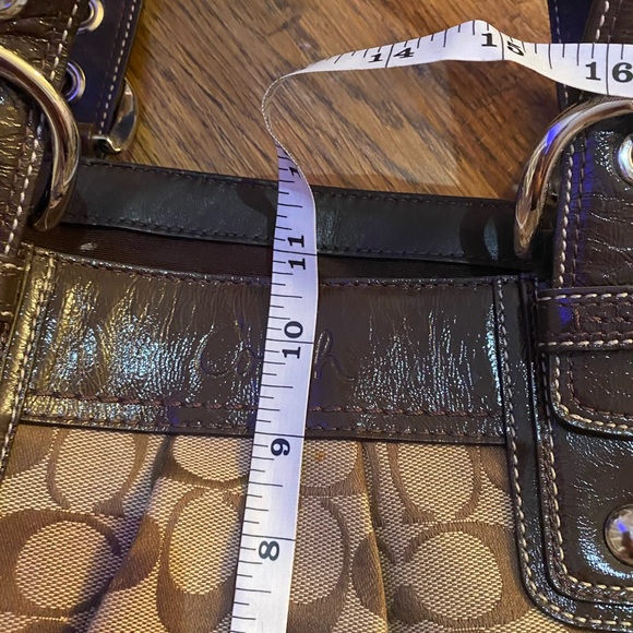 Coach Soho Pleated Signature Tote Shoulder Handbag - Picture 10 of 10